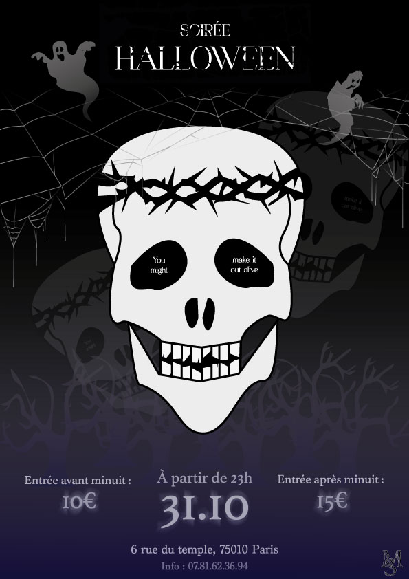 Affiche Soirée Halloween